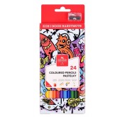 Kleurpotloden teenage, 24 kleuren