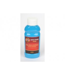 ACRYLIC COLOUR 500ML BLUE GREEN 0450