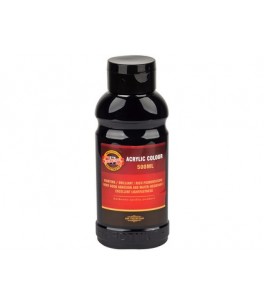 ACRYLIC COLOUR 500ML BLACK 0700