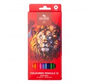 Lion Red coloured pencil 12
