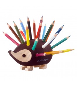 Petit hérisson + 24 crayons