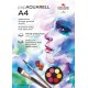 Aquarelblok A4 250g/m² 10