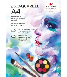 Aquarelblok A4 250g/m² 10