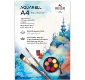 AQUARELL A4 blok voorbedrukt