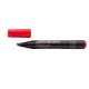 Permanent marker red, chisel nib