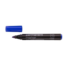 Permanent marker red, chisel nib