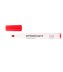Whiteboard marker, round nib red