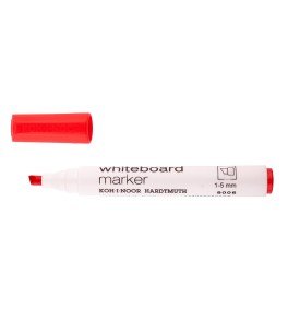 Whiteboard marker red, chisel nib