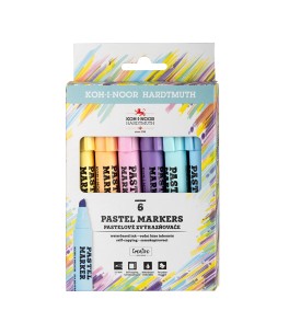 KIN MARKERS 2406 PASTEL SET VAN 6 KLEUREN