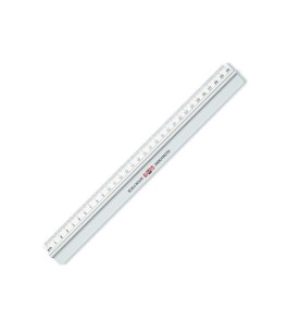 Metalen liniaal 30cm  met handvat 9101